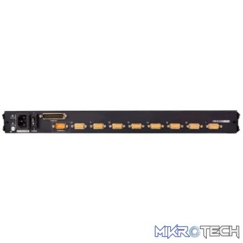 ATEN 17'' 8 Port PS/2-USB VGA LCD KVM Combo KVM with an Extra Console port and USB peripheral support W/(US99KB/USKB/SPKB/OUTKB)