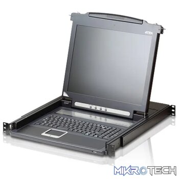 ATEN 19inch Single Rail LCD Console (PS/2-USB; VGA)