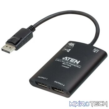 ATEN 2-Port True 4K DisplayPort MST Hub