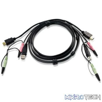 ATEN HDMI to DVI-D USB USB KVM Cable with Audio; 1