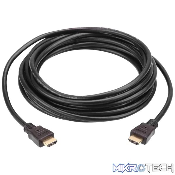 ATEN High Speed HDMI Cable with Ethernet 4K (4096 x 2160 @30Hz); 10 m HDMI Cable with Ethernet ATEN High Speed HDMI Cable with Ethernet 4K (4096 x 2160 @30Hz); 10 m HDMI Cable with Ethernet