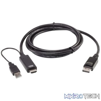 ATEN True 4K 1.8M HDMI to DisplayPort Cable
