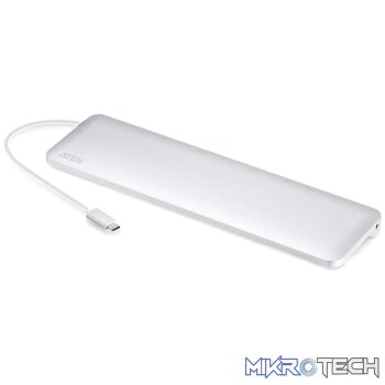 ATEN USB-C Multiport Dock with Power Pass-Thr
