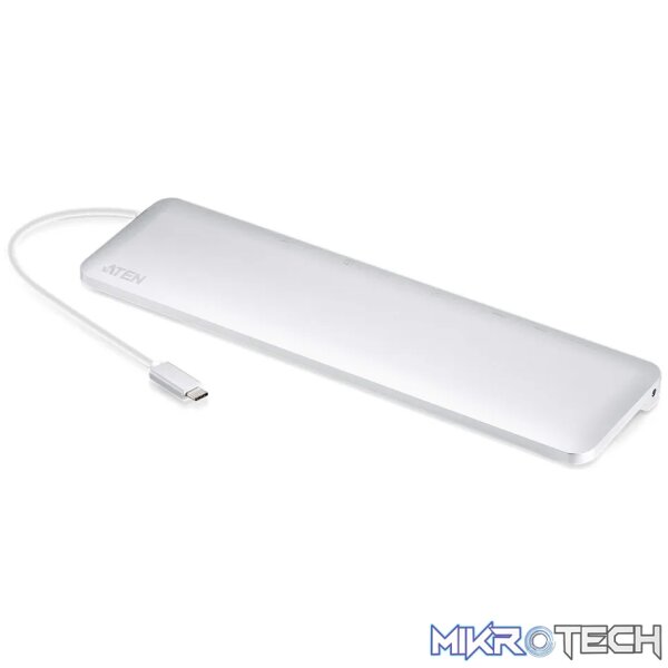 ATEN USB-C Multiport Dock with Power Pass-Thr ATEN USB-C Multiport Dock with Power Pass-Thr