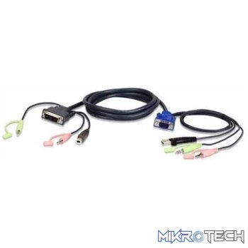 ATEN VGA USB to DVI KVM Cable 3m