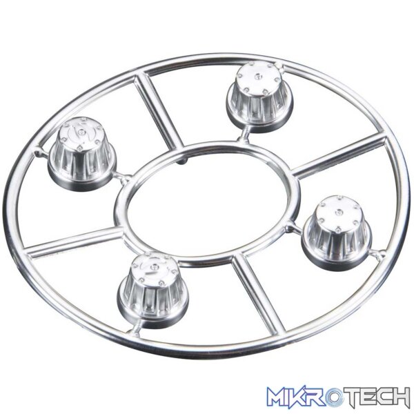 AX8080 Hub Cover Set Satin Chrome (4) AX8080 Hub Cover Set Satin Chrome (4)
