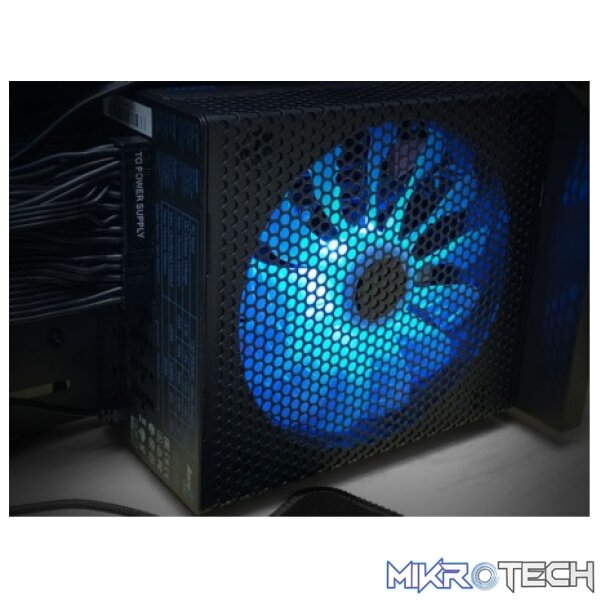 AeroCool Project 7 RGB Ready 850w 80 Plus Platinum Certified Modular Power Supply - Image 4