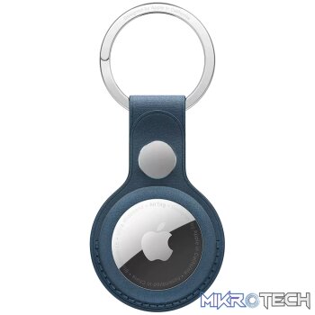 AirTag FineWoven Key Ring - Pacific Blue