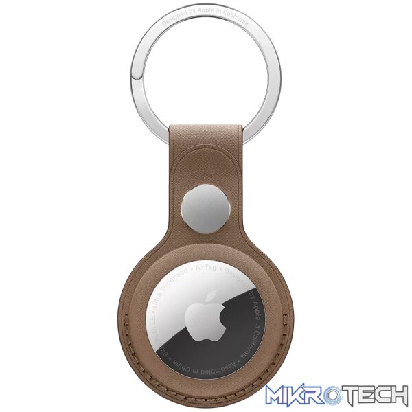 AirTag FineWoven Key Ring - Taupe AirTag FineWoven Key Ring - Taupe