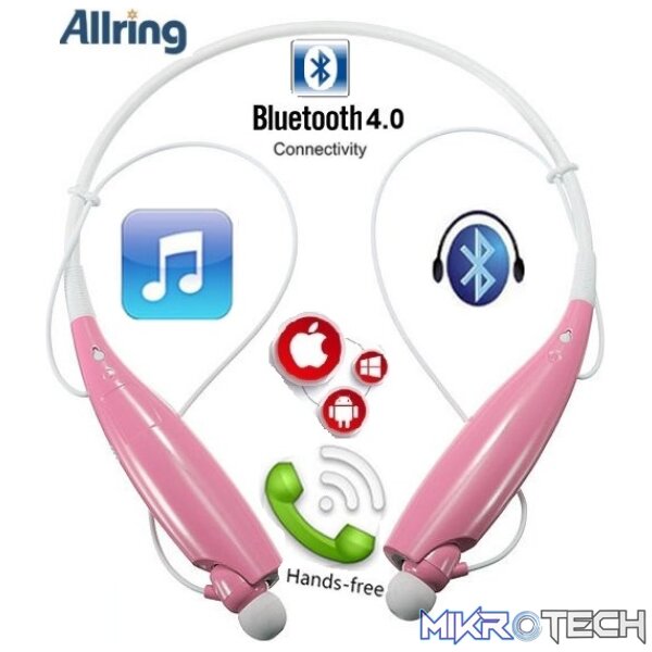 AllRing HBS730 Flexible Bluetooth Ver 4.0 Wireless Hand Free Sports Stereo Headsets Neckband Style Earphones AllRing HBS730 Flexible Bluetooth Ver 4.0 Wireless Hand Free Sports Stereo Headsets Neckband Style Earphones