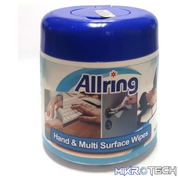 Allring IDash Multi Surface Hand Sanitizing Wet Wipes Alcohol Formula - Image 2