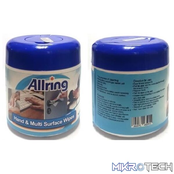 Allring IDash Multi Surface Hand Sanitizing Wet Wipes Alcohol Formula - Image 3