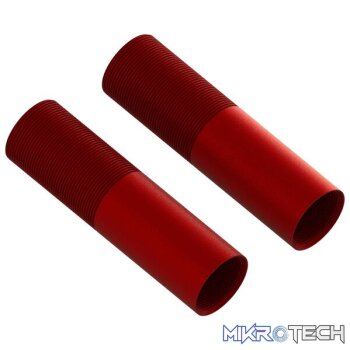 Aluminum Shock Body 24x88mm (Red) (2)