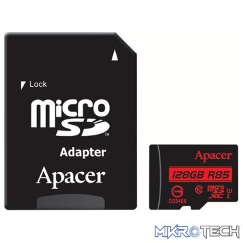 Apacer 128GB Class 10 MicroSD with Adapter