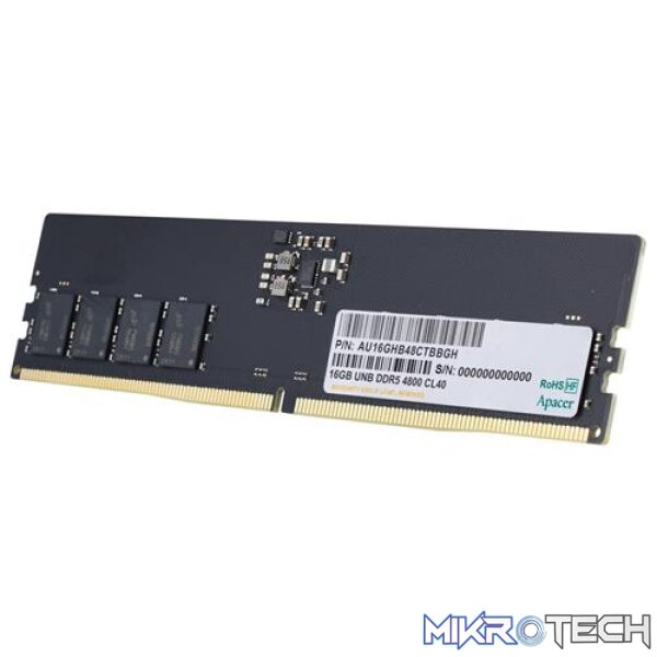Apacer 16GB DDR5 4800MHZ Desktop Memory Apacer 16GB DDR5 4800MHZ Desktop Memory