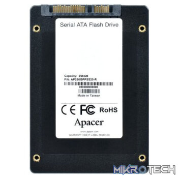 Apacer 256GB NAS SSD Drive; Interface-SATA III