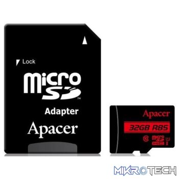 Apacer 32GB Class 10 MicroSD with Adapte