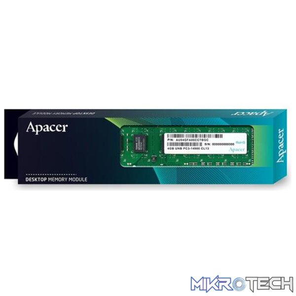 Apacer 4GB DDR3 1600Mhz Desktop Memory - Image 2