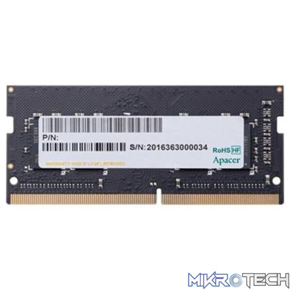 Apacer SO-DIMM DDR4 4GB 2666 MHz Memory Apacer SO-DIMM DDR4 4GB 2666 MHz Memory