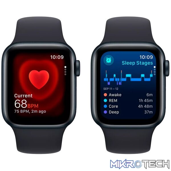 Apple Watch SE GPS + Cellular 40mm Midnight Aluminium Case with Midnight Sport Band MRGA3QR/A - Image 5