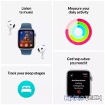 Apple Watch SE GPS 44mm Midnight Aluminium Case with Midnight Sport Band - M/L,Model A2723 - Image 3