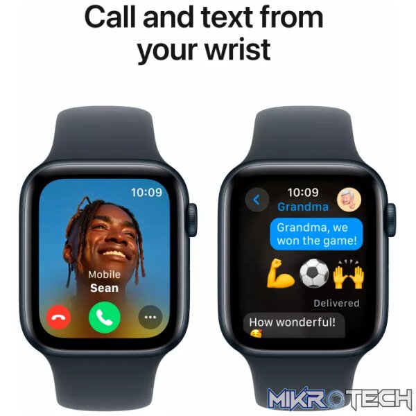 Apple Watch SE GPS 44mm Midnight Aluminium Case with Midnight Sport Band - M/L,Model A2723 - Image 4