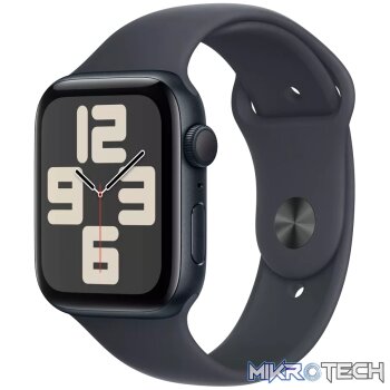 Apple Watch SE GPS 44mm Midnight Aluminium Case with Midnight Sport Band - M/L
