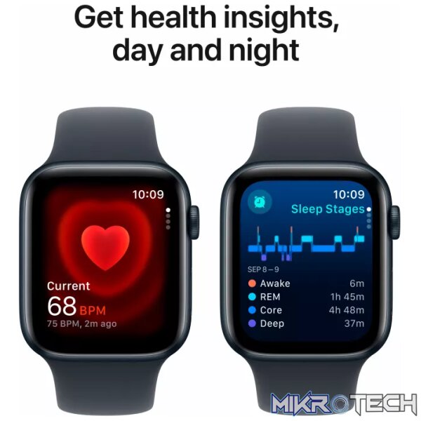 Apple Watch SE GPS 44mm Midnight Aluminium Case with Midnight Sport Band - M/L,Model A2723 - Image 5
