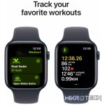 Apple Watch SE GPS 44mm Midnight Aluminium Case with Midnight Sport Band - M/L,Model A2723 - Image 6