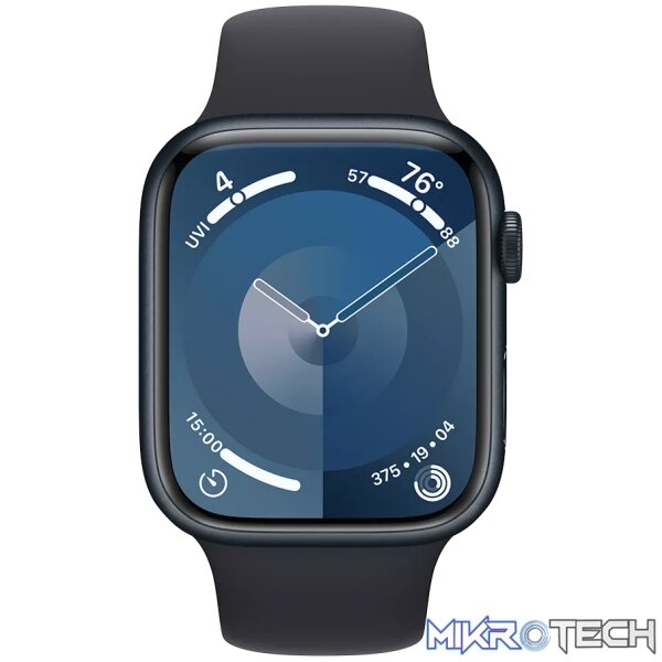 Apple Watch Series 9 GPS 45mm Midnight Aluminium Case with Midnight Sport Band MR9A3QR/A - Image 2