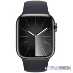 Apple Watch Series 9 GPS + Cellular 41mm Graphite Stainless Steel Case with Midnight Sport Band MRJ93QR/A - Image 2