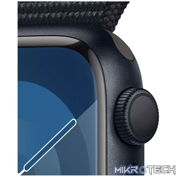 Apple Watch Series 9 GPS 41mm Midnight Aluminium with Midnight Sport Loop - Image 3