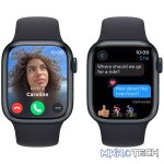 Apple Watch Series 9 GPS 41mm Midnight Aluminium Case with Midnight Sport Band MR8X3QR/A - Image 6