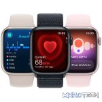 Apple Watch Series 9 GPS 41mm Midnight Aluminium Case with Midnight Sport Band MR8X3QR/A - Image 7