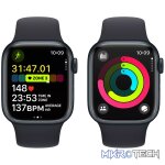 Apple Watch Series 9 GPS 41mm Midnight Aluminium Case with Midnight Sport Band MR8X3QR/A - Image 8