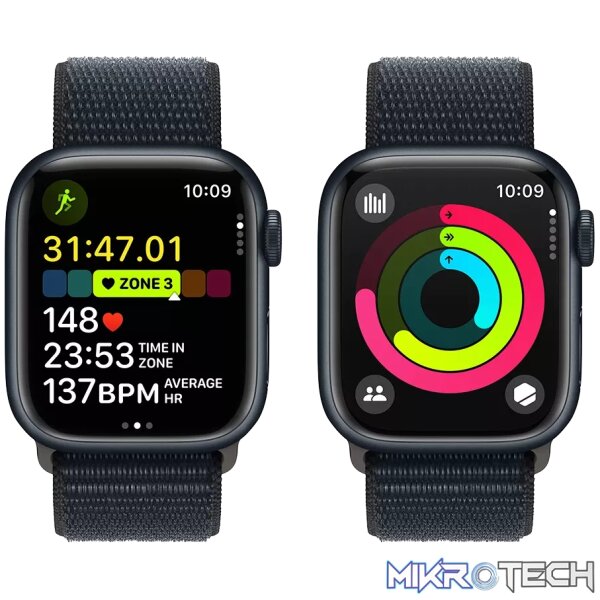 Apple Watch Series 9 GPS 41mm Midnight Aluminium with Midnight Sport Loop - Image 8
