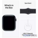 Apple Watch Series 9 GPS 45mm Midnight Aluminium Case with Midnight Sport Band MR9A3QR/A - Image 9