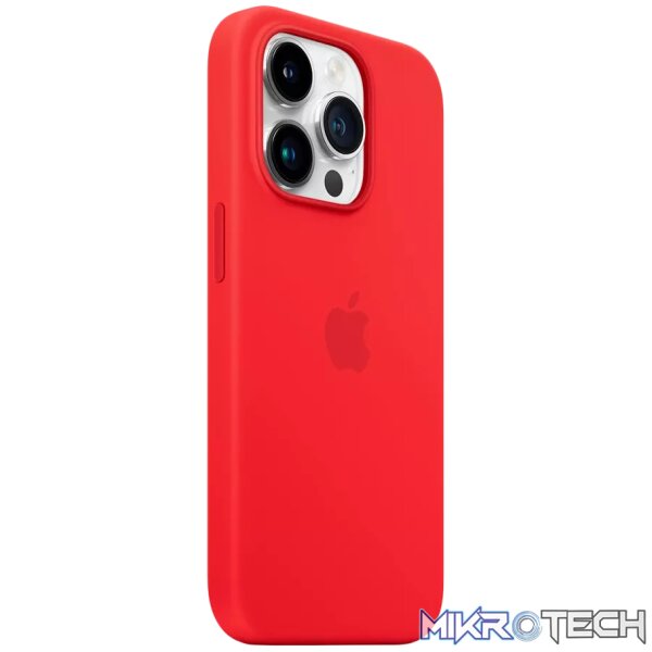 Apple iPhone 14 Pro Silicone Case with MagSafe - (PRODUCT)RED - Image 2