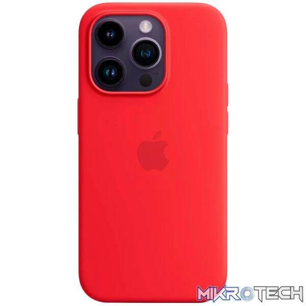 Apple iPhone 14 Pro Silicone Case with MagSafe - (PRODUCT)RED Apple iPhone 14 Pro Silicone Case with MagSafe - (PRODUCT)RED