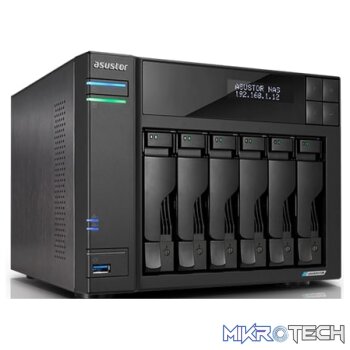 Asustor Lockerstor 6 Gen2 6 Bay NAS No Hard Drive