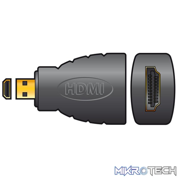 Avlink - Adap Hdmi F - Hdmi Mini M Gold - Image 2