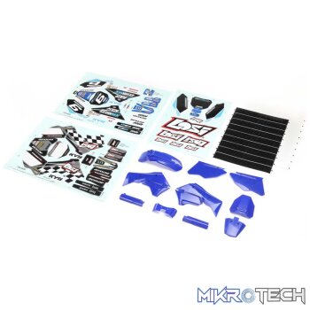 Blue Plastics with Wraps: Promoto-MX