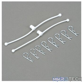 Body Klip Retainers White (2)