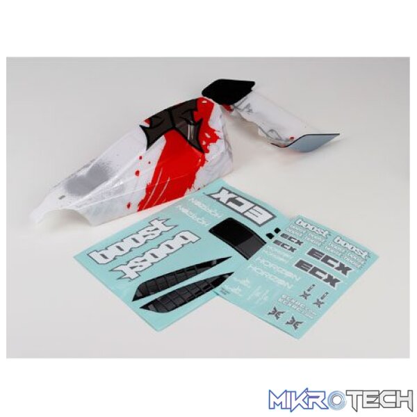 * Body/Wing White/Red: 1:10 2wd Boost * Body/Wing White/Red: 1:10 2wd Boost