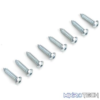 Button Head Screws 4 x 1/2in (8)