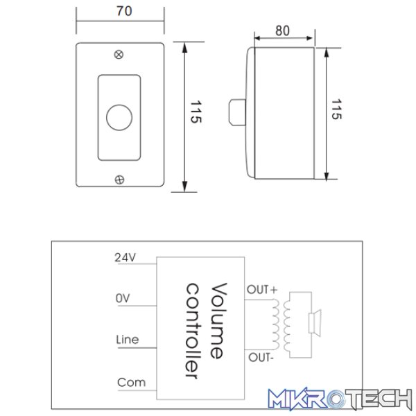 Filo - Cavvc120 120W Volume Control W/ Transformer W/Back Box - Image 2