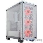 Corsair Crystal Series 460X ATX PC Chassis with White color scheme
