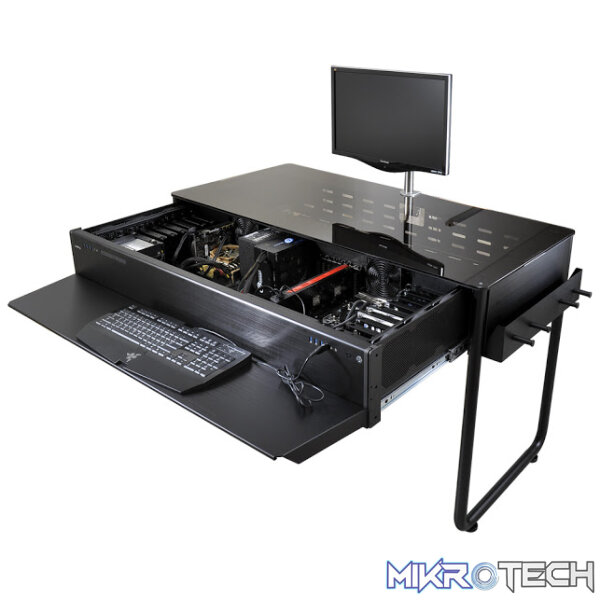 Lian-li DK-02 Computer Desk 1250mm wide for dual systems - Image 3