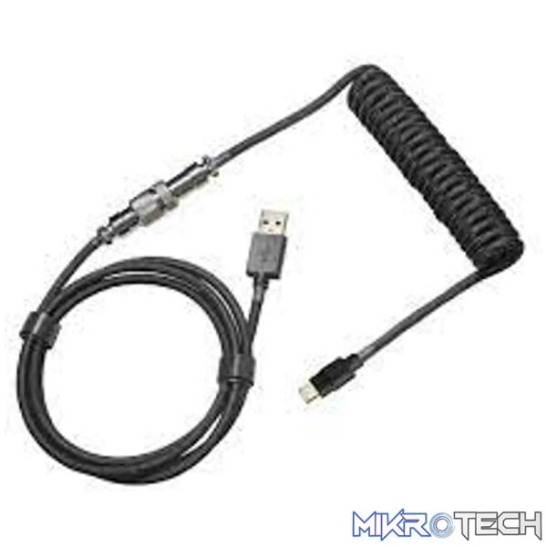 CM KB Coiled Cable; Double-Sleeved; Black; Type C CM KB Coiled Cable; Double-Sleeved; Black; Type C