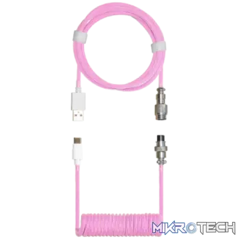 CM KB Coiled Cable; Double-Sleeved; Magenta; Type C